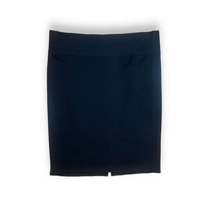Iris Black Stretch Pencil Skirt